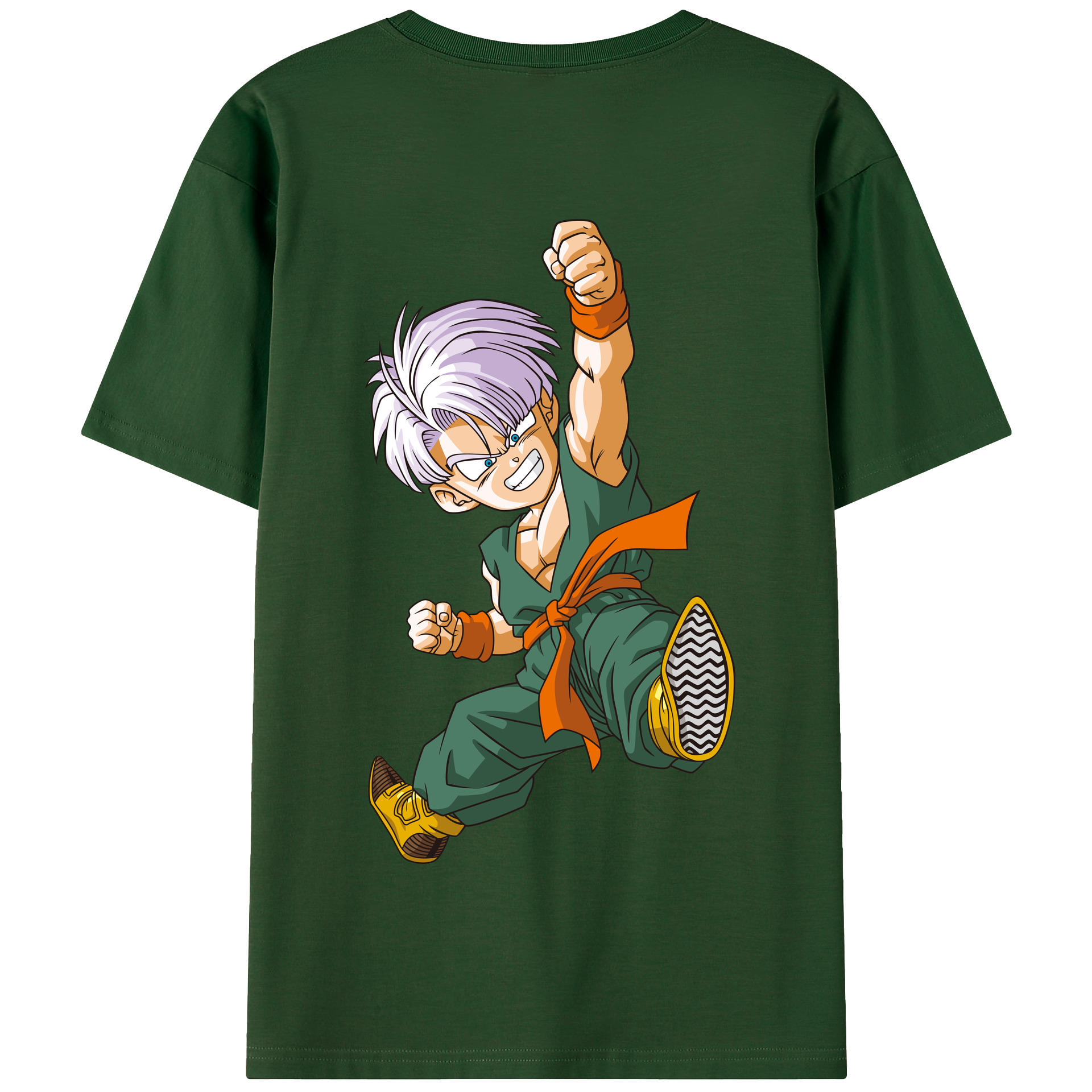 （画像用） ドラゴンボール トランクス（Torankusu）DRAGON BALL Trunks 綿100％半袖Tシャツ（背面プリント）